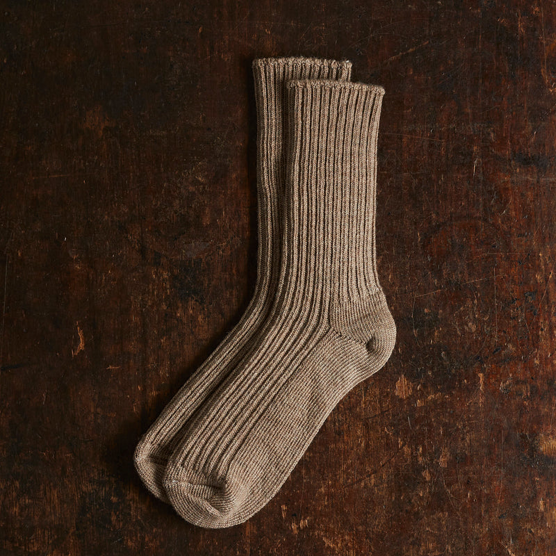 Adults Merino Wool Socks - Walnut Melange