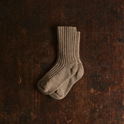 Baby & Kids Merino Wool Socks - Walnut Melange