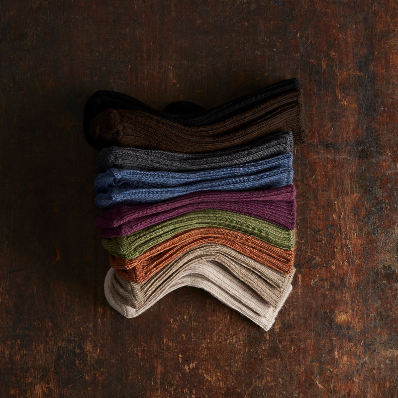 Baby & Kids Merino Wool Socks - Walnut Melange