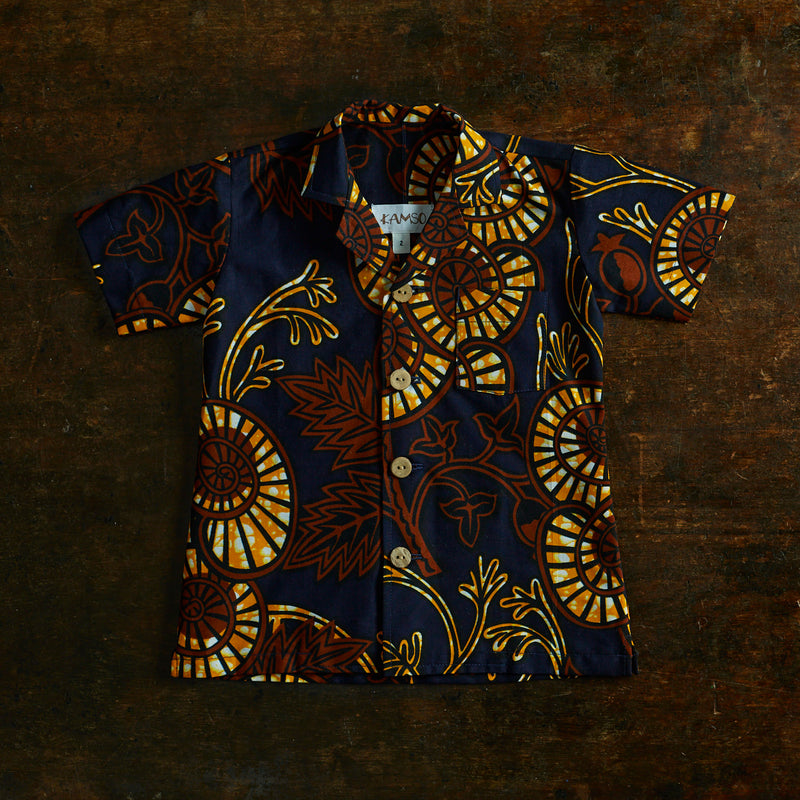 Wax Cotton Temi Shirt - Sunset Vine