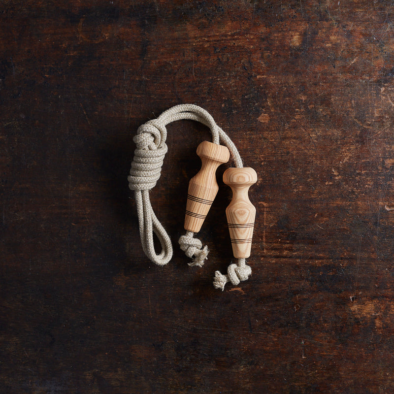 Wooden Handle Skipping Rope - Natural