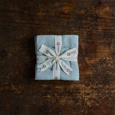 Cotton Muslin - Jasmin Blue - Set of 2