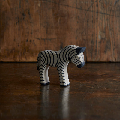 Handcrafted Wooden Baby Zebra