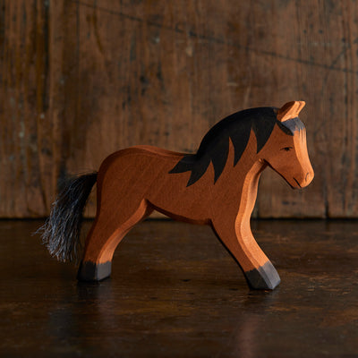 Handcrafted Wooden Cold Blood Horse