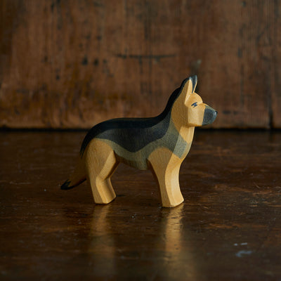 Handcrafted Wooden German Shepherd Dog