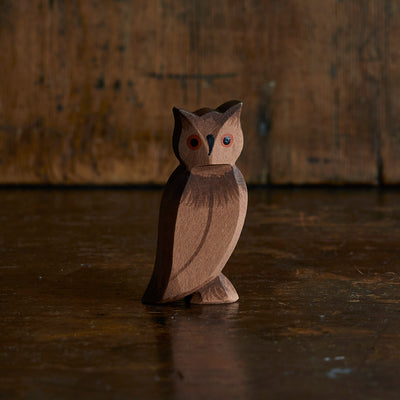 Handcrafted Wooden Large Eagle Owl