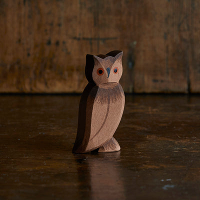Handcrafted Wooden Large Eagle Owl