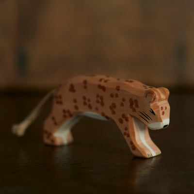 Handcrafted Wooden Leopard