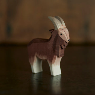 Handcrafted Wooden Male Goat