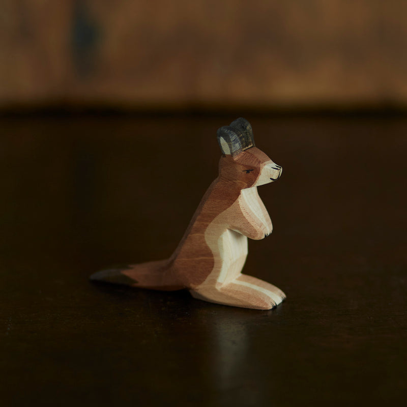 Handcrafted Wooden Small Kangeroo