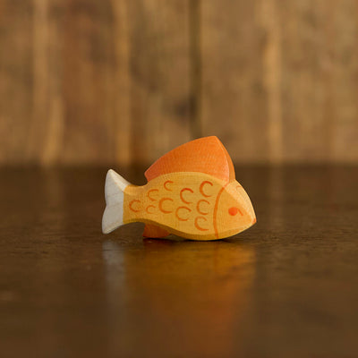 Handcrafted Wooden Fish - Yellow