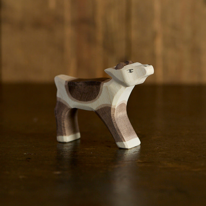 Handcrafted Wooden Reindeer Calf