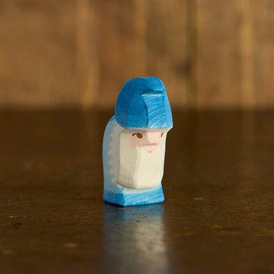Handmade Wooden Dwarf - Blue