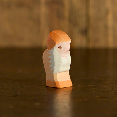 Handmade Wooden Dwarf - Orange
