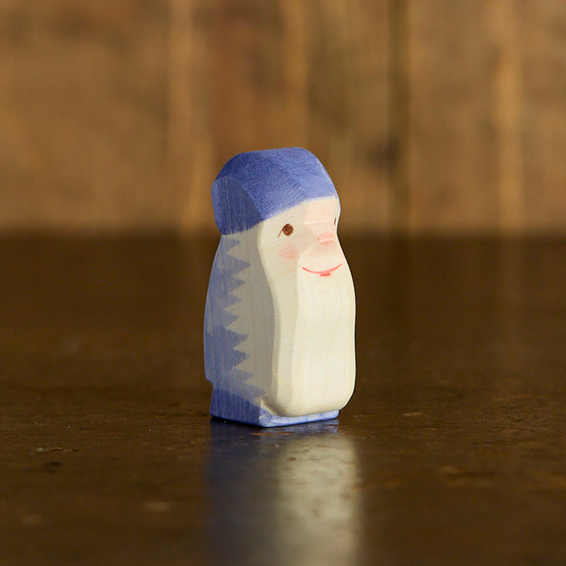 Handmade Wooden Dwarf - Purple