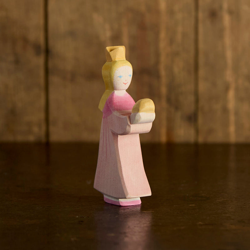 Handmade Wooden Princess for Frog King