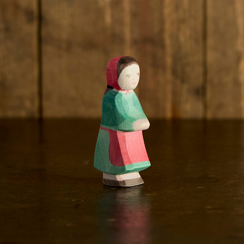 Handmade Wooden Red Riding Hood