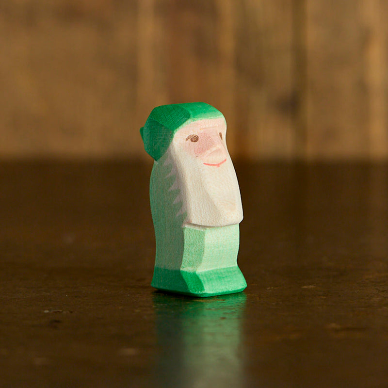 Handmade Wooden Dwarf - Green