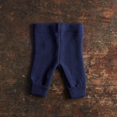 Baby Merino Wool Pants - Navy