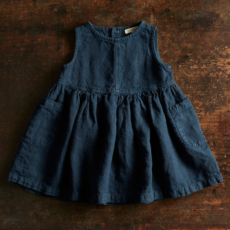 Aspen Dress - Linen - Midnight