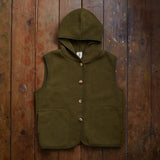 Falcon Women’s Vest - Merino Wool Fleece - Seaweed