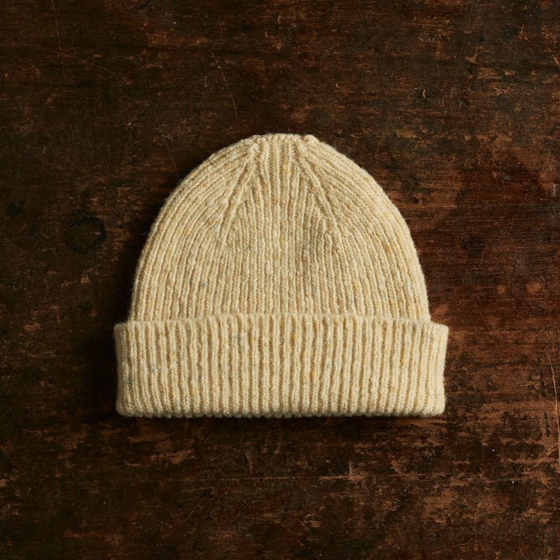 Beanie - Donegal Merino Wool - Alabaster