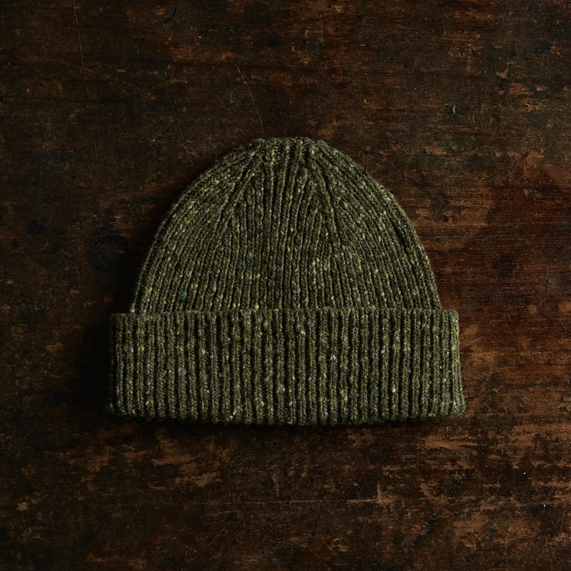 Beanie - Donegal Merino Wool - Lichen