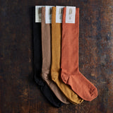 Adults Weaver Knee High Socks - Wool - Ochre