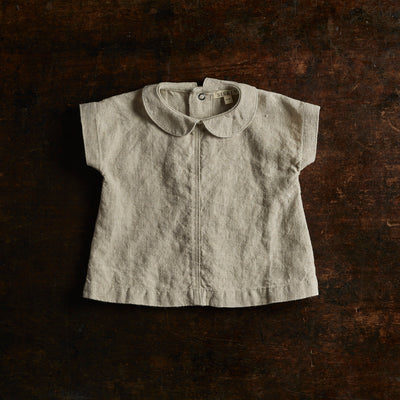 Alder Baby Tunic Top - Linen - Natural