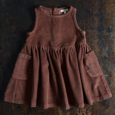 Aspen Dress - Cotton Corduroy - Cedar