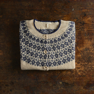 Autumn Women's Cardigan - Superfine Lambswool - Oat