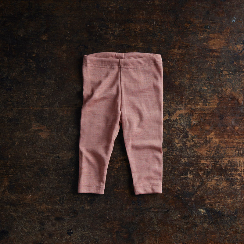 Finch Baby Leggings - Merino Wool & Silk - Orchid