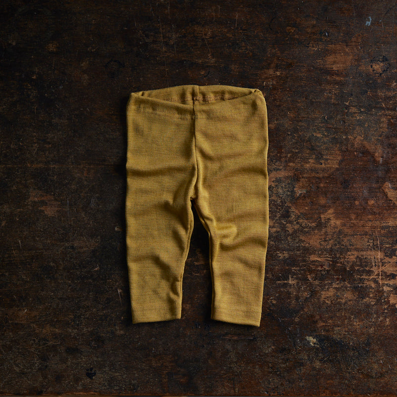 Finch Baby Leggings - Merino Wool & Silk - Pistachio