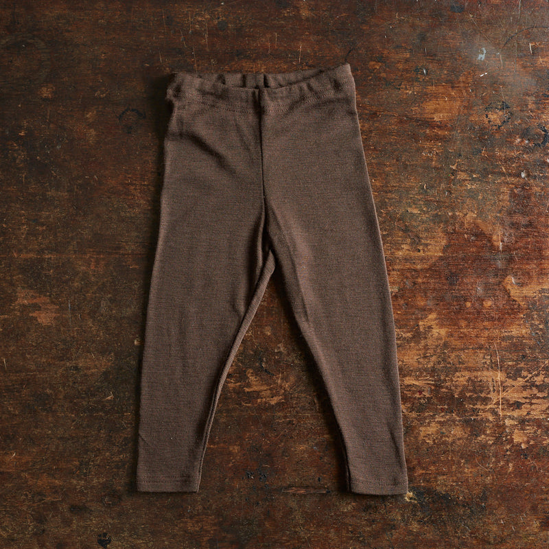 Finch Baby Leggings - Merino Wool - Bark