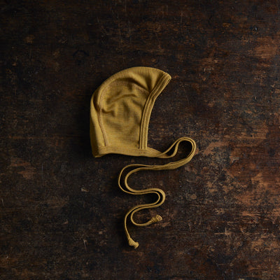 Piculet Baby Bonnet - Merino Wool & Silk - Pistachio