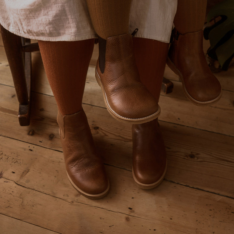 Baby & Kids Weaver Knee High Socks - Wool - Ochre