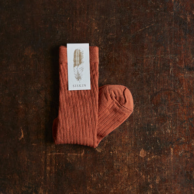 Baby & Kids Weaver Knee High Socks - Wool - Rust