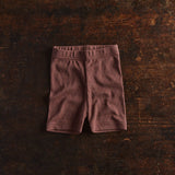 Iduna Shorts - Cotton Pointelle - Damson