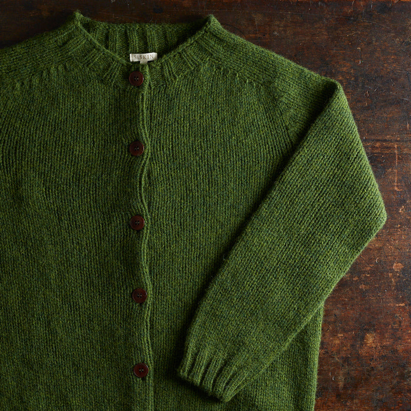 Coast Women's Cardigan - British Heritage Wool - Forest