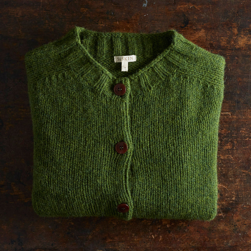 Coast Women's Cardigan - British Heritage Wool - Forest