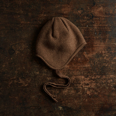 Boiled Merino Wool Hat - Hazelnut