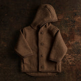 Baby & Kids Boiled Merino Wool Jacket - Hazelnut