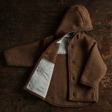 Baby & Kids Boiled Merino Wool Jacket - Hazelnut