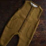 Baby & Kids Earth Playsuit - Boiled Merino Wool - Gold