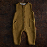 Baby & Kids Earth Playsuit - Boiled Merino Wool - Gold