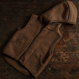Baby & Kids Wind Vest - Boiled Merino Wool - Hazelnut
