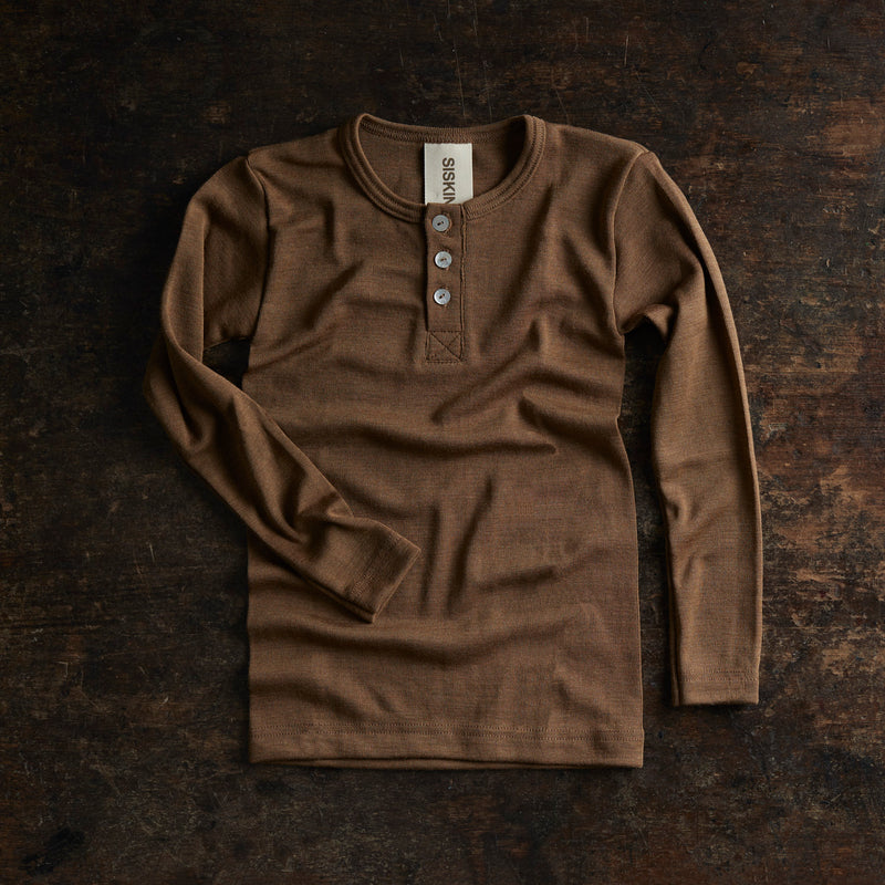 Dunlin Top - Merino Wool & Silk - Almond