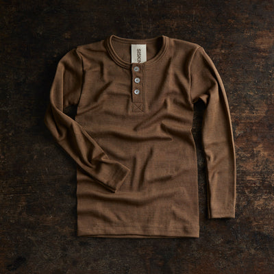 Dunlin Top - Merino Wool & Silk - Almond