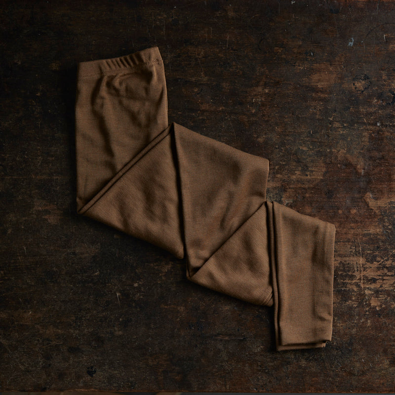 Finch Womens Leggings - Merino Wool & Silk - Almond