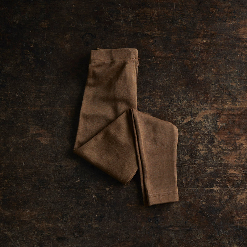 Finch Leggings - Merino Wool & Silk - Almond